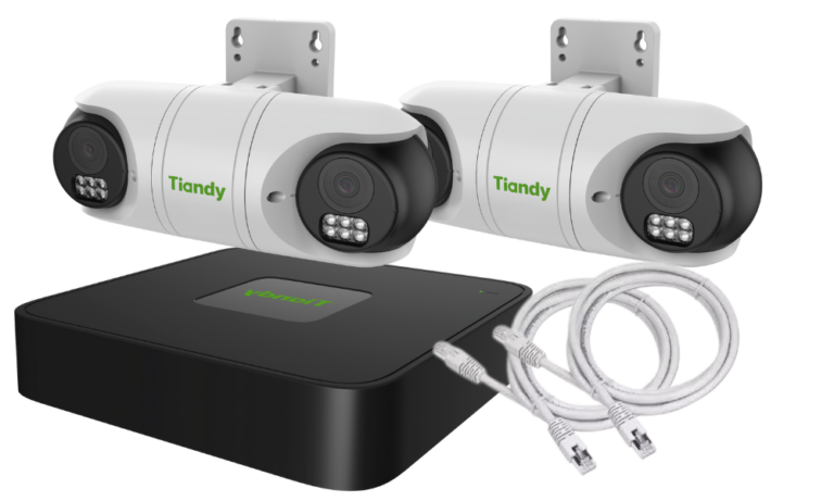 OMNI IP Camera Kit. 2 x 2-in-1 Cameras - Alarm in a Box